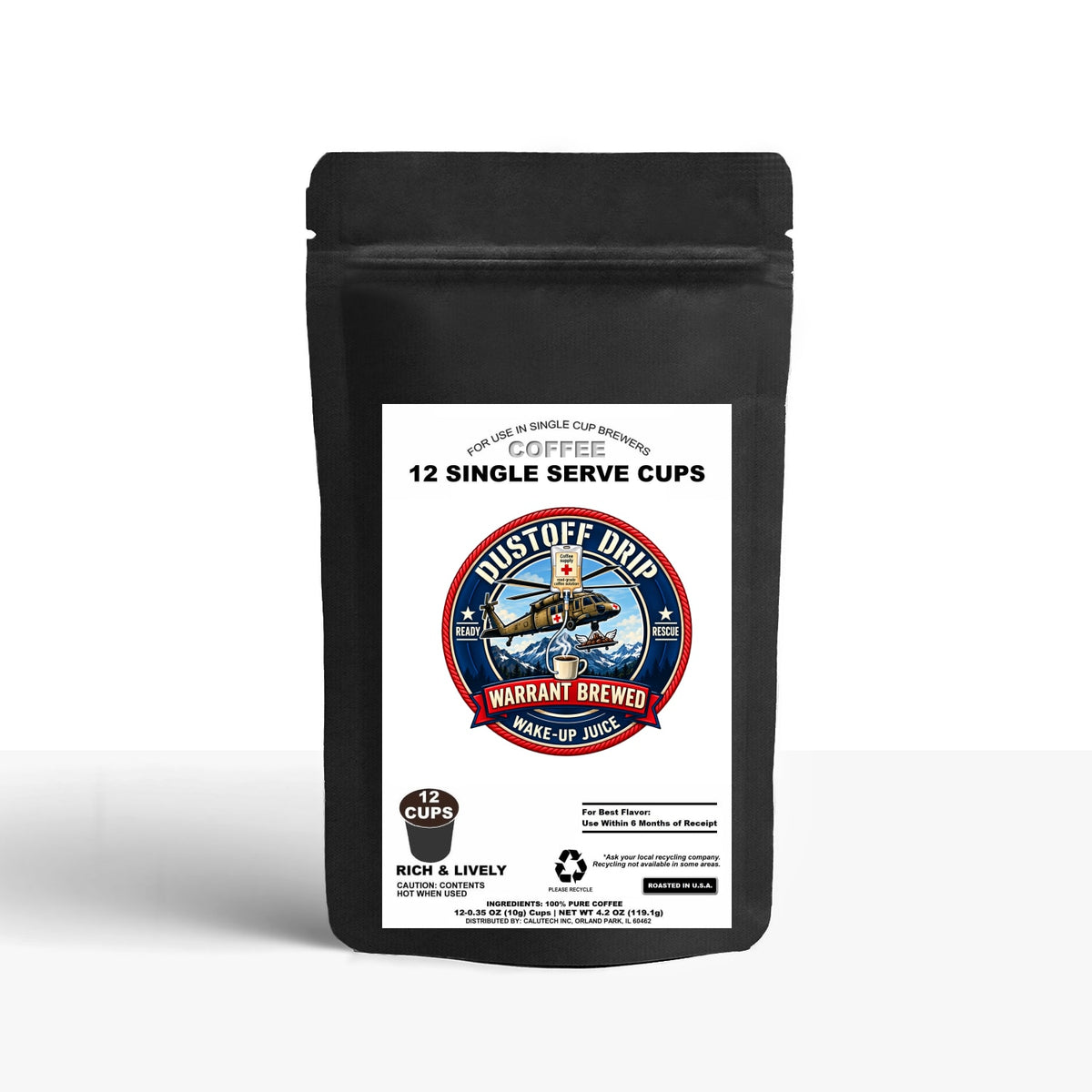 12 Pack Single Serve Coffee Capsules
